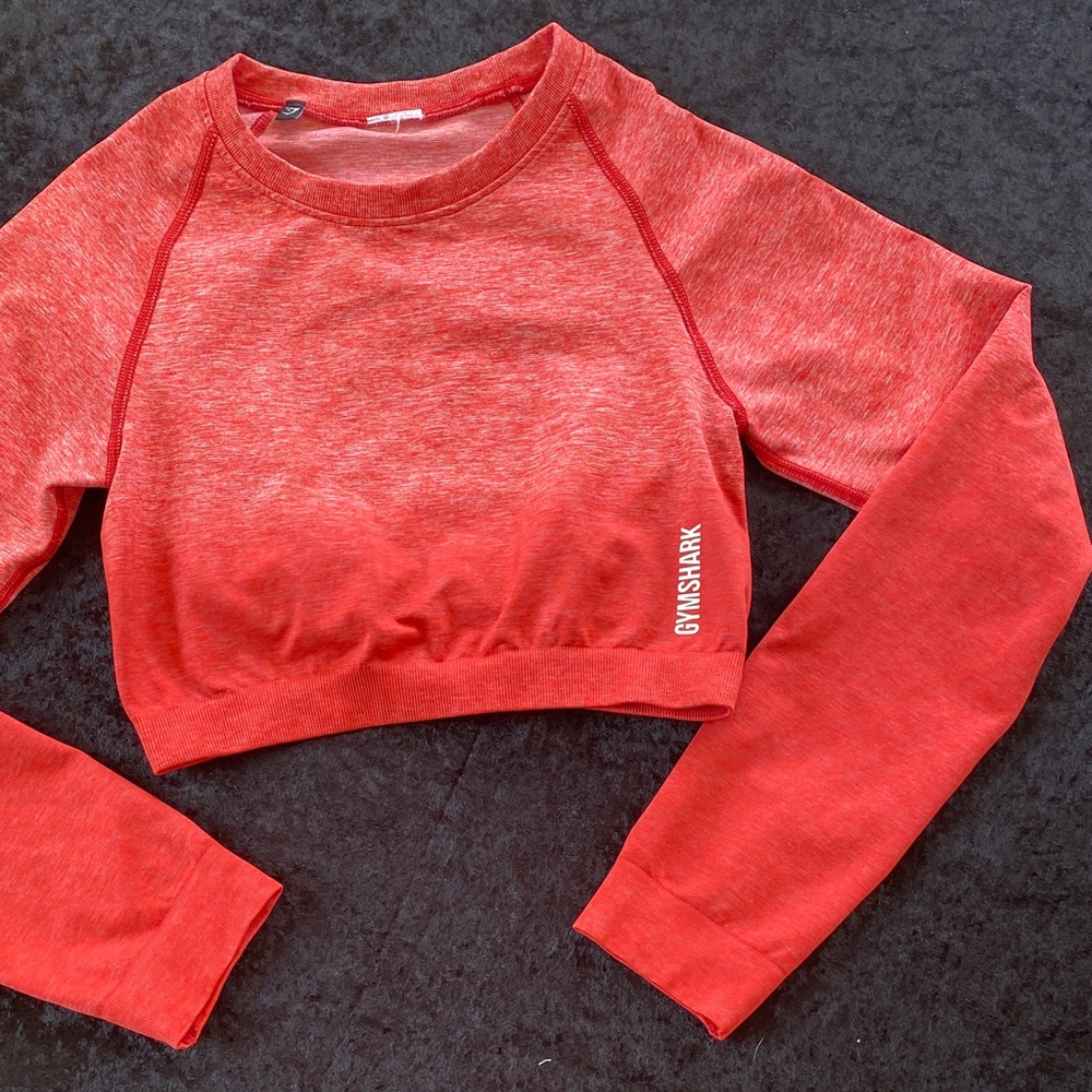Gymshark Vibrant Deep Mango Crop Top